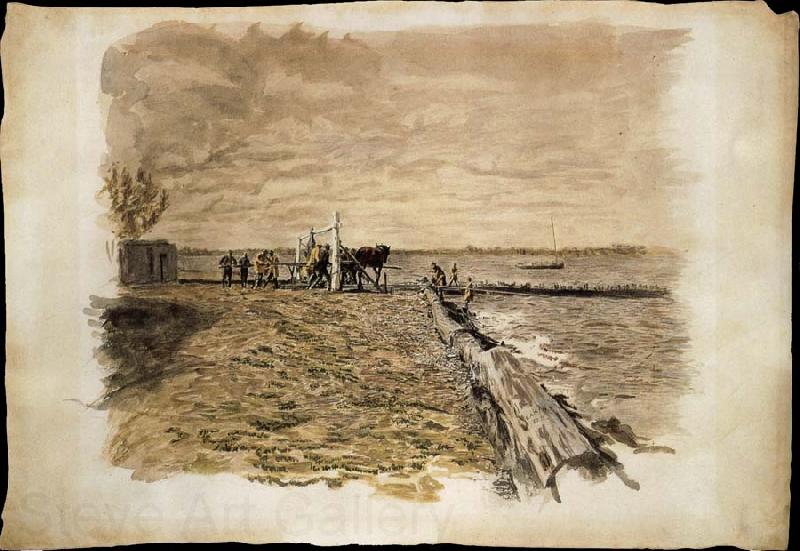 Thomas Eakins Fishing Norge oil painting art